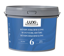 Håndværkermaling 6 hvid 10,8 liter - Luxi